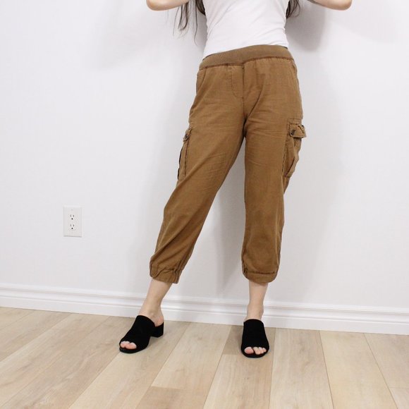 *Roots Low Rise Cropped Joggers - Picture 1 of 5